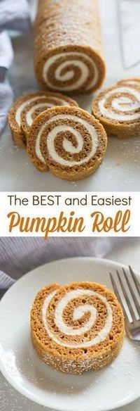 The BEST (and easiest) Pumpkin Roll! This is definitely one of my favorite easy pumpkin recipes! | tastesbetterfromscratch.com