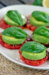 Avocado caprese..