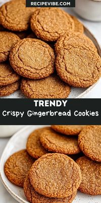 Want to impress your family with homemade Christmas Desserts? These Crispy Gingerbread Cookies are the ideal combination of sweetness and spice, making them a festive favorite. Don’t forget to save this recipe for your holiday baking list and spread the joy of gingerbread magic this Christmas!