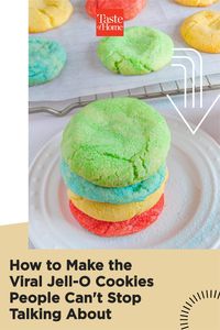 These bright sugar cookies are made with one special ingredient: a box of Jell-O!