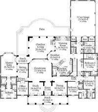 House floor plan. One level, great lay out