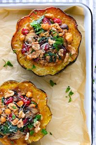 Vegetarian Stuffed Acorn Squash - Pinch Me Good