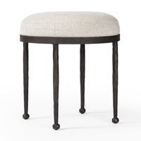 Four Hands Corinne Accent Stool - Crete Pebble