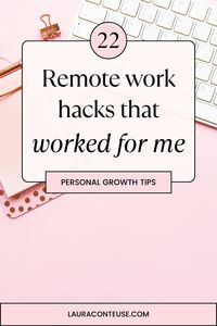 Master the art of working from home. The best remote work tips to boost productivity. Transform your remote work experience with the best productivity tips to maximize efficiency, stay organized, and maintain a work-life balance. Discover the key to thriving as a remote worker and achieving your goals from anywhere in the world. These are the best remote work hacks, for sure.