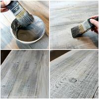 How to make new wood look like old barn board.