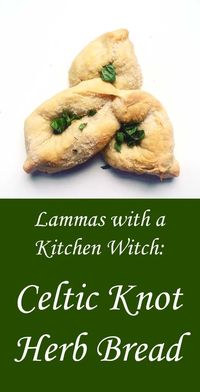 Celtic Knot Bread Lammas Recipe with Herbs & Cheese - Moody Moons