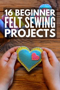 16 Felt Sewing Projects for Kids | If you’re looking for fun sewing crafts to enjoy with your kids, these simple and easy ideas will inspire you! From play food, to pouches and bags, to bookmarks, to plush toys, to finger puppets and more, these free patterns and printable templates make the perfect sewing projects for beginners and beyond! #feltprojects #feltcrafts #kidssewingprojects