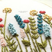 Beginner Hand Embroidery Pattern - Bright Summer Meadow - And Other Adventures Embroidery Co