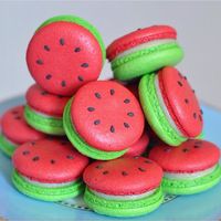 Melancia macaron por Cozinha Doce