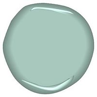 benjamin moore antique glass. this is going to be my guest bathroom color with white and brown accents.....