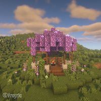 Inspo for Minecraft, MC, Gaming, Videogames, Amethyst, Cottagecore, Coquette, Cute, Enchanting, Design, Build, Enchanting Table