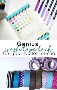 You have to try this washi tape hack in your bullet journal. It saves time, tape, and stress.