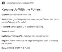 marauders #jamespotter #remuslupin #siriusblack #wolfstar #regulusblack #jegulus #jegulustextposts #starchaser #sunseeker sirius/james, rosekiller, wolfstar, slytherins, jegulus, When they were just allowed to be kids wolfstar text post fan art Harry, Hermione James Potter Sirius black and remus lupin from marauders, Jegulus ship, Starchaser, Lily Evans, Draco Malfoy, Hermione Granger sirius orion black slytherin skittles barty crouch bartemius crouch jr incorrect quoted text postugh Lupin on T