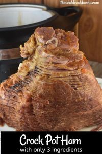 This is a perfect ham to serve at holiday meals or just fix on the weekend so you can have ham sandwiches all week long. Slow Cooker Spiral Ham with Ginger Ale is downright easy to prepare.  With only three simple ingredients, this no-fuss recipe leaves you plenty of time to focus on the side dishes.