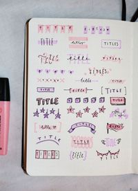 50 Easy & Cute Title Ideas For Your Bullet Journal (No Hand Lettering!)