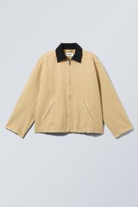 belle washed canvas jacket - Dusty Beige | Weekday WW