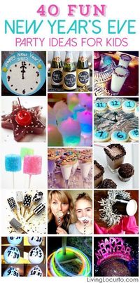 New Years Eve Party Ideas for Kids! Bringing in a new year is always a highlight in our house. It can be a wild fun time spent with family and friends or a quiet night at home snuggled up by a fire. We have done it both ways and had a fantastic time. Since our kids love celebrating with a party, here are some great party ideas to keep kids entertained while watching the count down and waiting for the ball to drop.