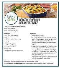 Broccoli Cheddar Breakfast Bake