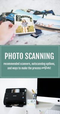 Tips for scanning physical photos from a Professional Photo Organizer. Recommended scanners, outsourcing options, and ways to make the the process easier (learned from scanning tens of thousands of photos in the last 2 years).