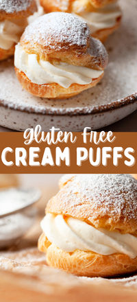 This easy gluten free cream puff recipe can be made days in advance and can be frozen until ready to be filled and served. This makes them a wonderful dessert option for the holidays when oven space is limited.