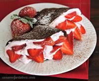 Chocolate Crepes with Fresh Strawberry Cream is sure to be a hit with your family!