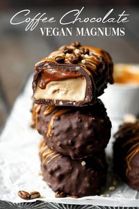 Vegan Coffee Chocolate Magnums - Nadia's Healthy Kitchen