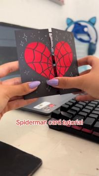 DIY cartão Spiderman