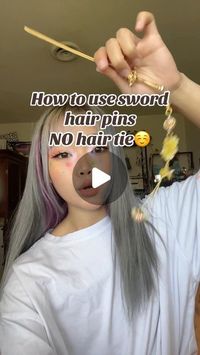 Chinese Inspired Makeup ❀ 欣快日 on Instagram: "Super simple to do and if you make sure to wrap tightly and grab all the hair with the sword it will definitely hold well!❤️
.
Sword pins coming out Sept 15th 12pm PST. Very limited in quantity and colors for the charms can be requested but it will be random🙂‍↕️
.
This tutorial reminds me of when i used to do hair tutorials on Youtube 🥰 if you want to see more videos showing you hairstyles with the hairpins let me know!
🌕
🌕
🌕
#swordhairpin #hairpin #haircharm #chinesestyle #nohairtie #hairtutorial #midautumn #midautumnrelease #chineseculture"