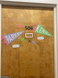 #college #dorm #door #decoration