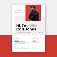 Minimalist cv template | Free Vector #Freepik #freevector #leaflet #cv #cv-template #curriculum-vitae