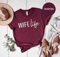 Wife Life Shirt for Women Engagement Gift for New Wife - Etsy Philippines