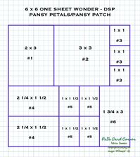 6 x 6 One Sheet Wonder – Pansy Petals – Jumping Into Stamping