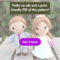 Crochet Bride & Groom Dolls (Free Pattern!)