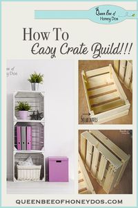 How to Build Simple Crates - a easy DIY woodworking project, perfect for the beginner! Fast home storage solution!