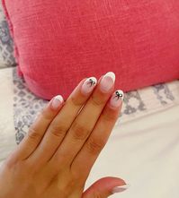 French with bow nail design inspiration