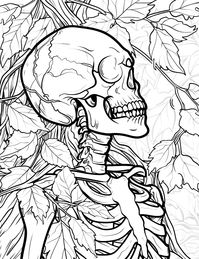 Celebrate the spooky season with these detailed Halloween Skeleton Adult Coloring Pages! Perfect for adults, these printable sheets are great for relaxation and creative Halloween fun. Download and bring your skeletons to life!