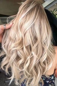 Champagne Blonde With Highlights