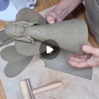 4,226 likes, 67 comments - ceramicsvideos på October 23, 2021: "Ceramic Christmas angel by @olifer_80"