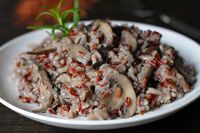 We love this recipe for Slow Cooker Wild Rice Pilaf because of the contrasting textures of chewy wild rice and soft and meaty mushrooms.