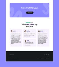 Und Service - Landing page design for AI-powered loan service designed by Outcrowd . Connect with them on Dribbble; the global community for designers and creative professionals.