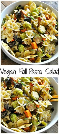 Vegan Fall Pasta Salad - Rabbit and Wolves