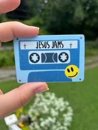 Get this cute Jesus jams Sticker for yourself or your friends! You can stick this on a water bottle, your laptop, or anything you'd like!