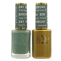 A sage green. The duo includes: 1 Soak-Off Gel Size: 0.5 fl oz 1 Nail Lacquer Size: 0.5 fl oz Color Accuracy: The duo comes with 1 lacquer and 1 gel in matching colors. We do not guarantee matching exact colors due to differences in formulation, ingredients, and batch. Benefits: Lasts up to 21 days LED and UV cured Made in USA Wide range of colors Fused with vitamins that make nails stronger, healthier and stunning for weeks HOW TO: Gel Polish Application - Prep your nails - Remove old nail poli