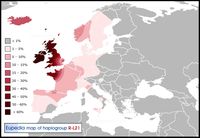 Frequency of the Y-DNA haplogroup R-L21.