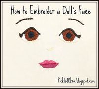 How to Embroider a Doll's Face