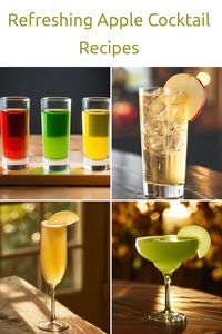 Discover vibrant apple cocktail recipes for refreshing and satisfying drinks. Enjoy the fruity sweetness paired with zesty tang and fizzy refreshment, perfect for any occasion.