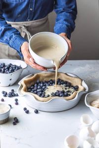 Blueberry Custard Crumble Pie - The Kitchen McCabe