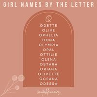 This post is brought to you by the letter O. I feel like some letters are just cooler than others, and for me, O is one of those letters. O names make a statement, that first initial really reels me! All that being said, I am a sucker for a good O name and this girls name list delivers! From vintage names to word names to mythical names, this list has it all. I just love these girls names. What's your fave O name? #girlnames #babynames #babynameinspo #babynameideas #babygirlnames #coolgir...