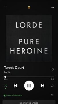 Tennis Court -Lorde