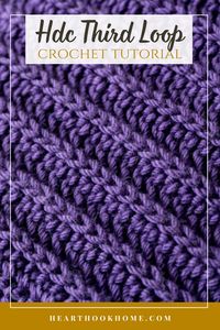 If you an make the half double crochet, you can make this gorgeous stitch! Just a simple variation of the hdc. This is beginner friendly and so ptty! Learn with this crochet video tutorial today.